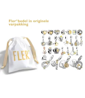 Fler® Beschermengel bedel, voorkant zicht, compatibel met Pandora armbanden