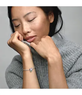 Fler® bedel van Ariel uit De Kleine Zeemeermin, compatibel met Pandora armbanden, close-up voorkant