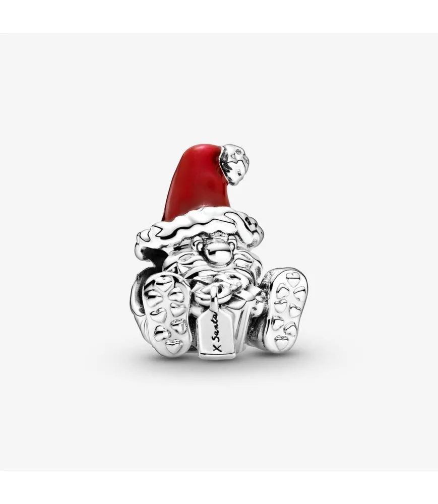 Fler® Kerstman bedel met kerstmuts en cadeautjes, compatibel met Pandora