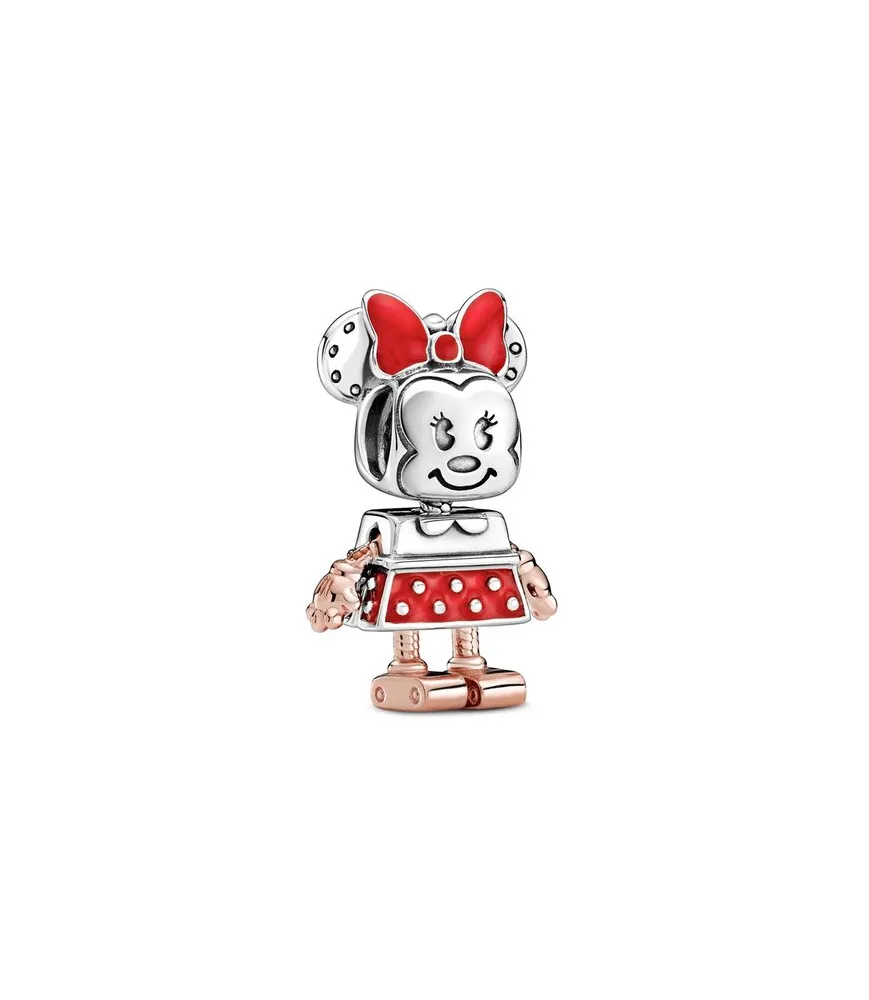 Fler® Minnie Mouse Robot bedel, vooraanzicht, compatibel met Pandora armbanden
