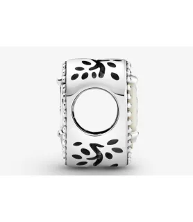 Fler® Hart met Familieboom bedel, vooraanzicht, compatibel met Pandora armbanden