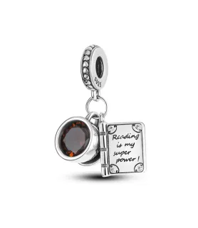 silver coffee charm